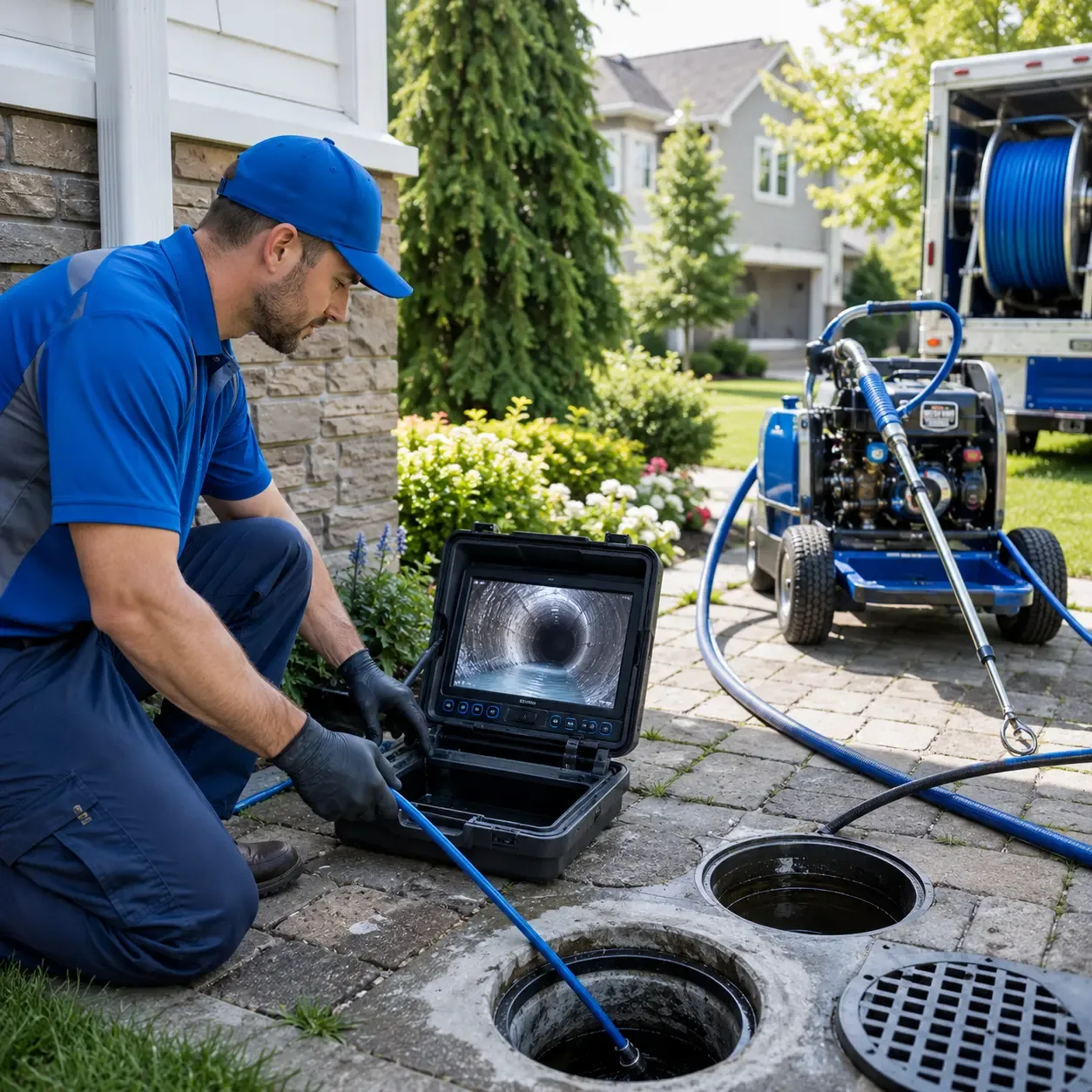 Outdoor drain cleaning professionals serving Pound, WI