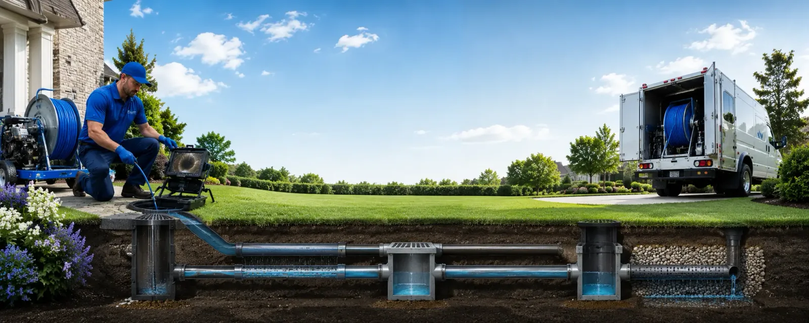 Outdoor drain cleaning information for Pound, WI